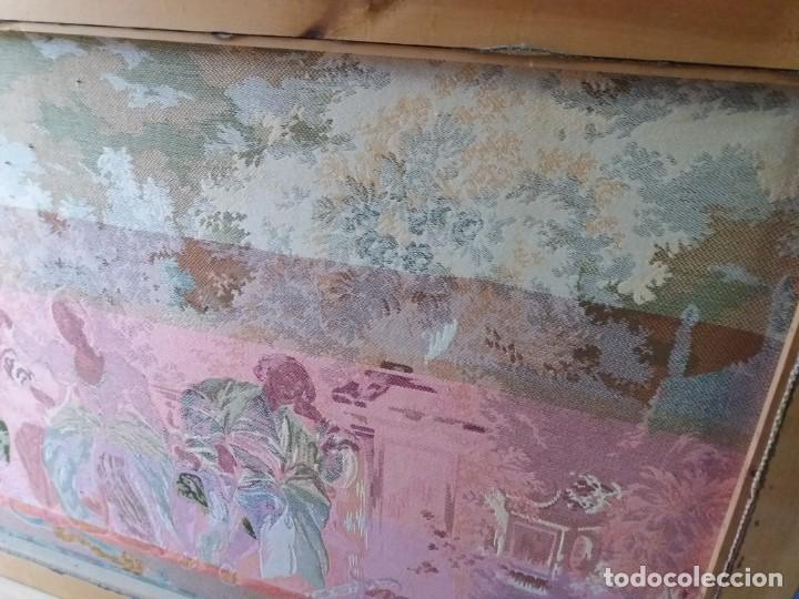 Antig&uuml;edades: TAPIZ ANTIGUO ENMARCADO - Foto 4