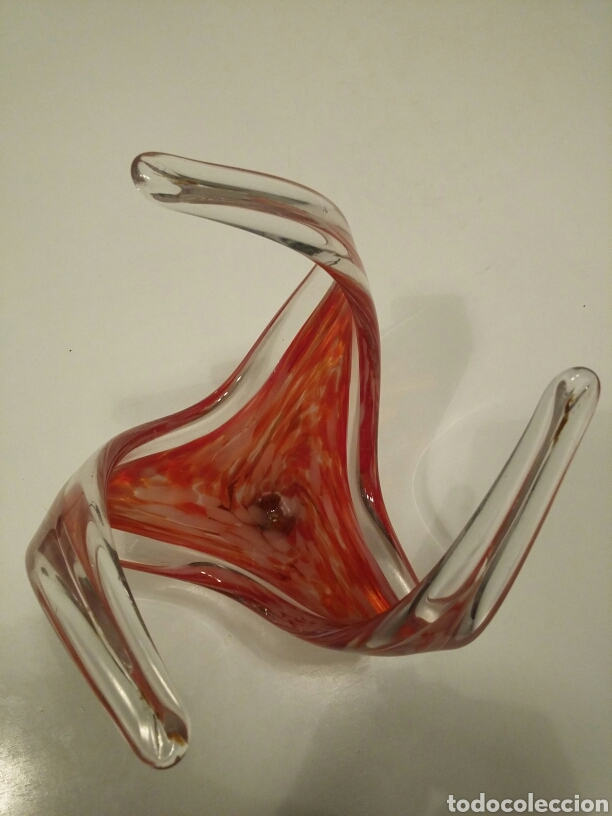 Antig&uuml;edades: Precioso centro de mesa de cristal de Murano - Foto 2