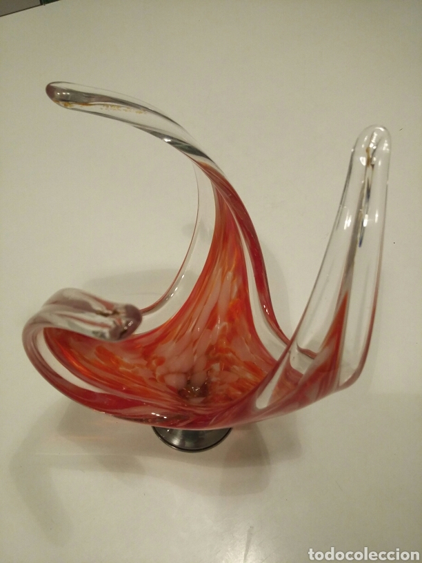 Antig&uuml;edades: Precioso centro de mesa de cristal de Murano - Foto 4