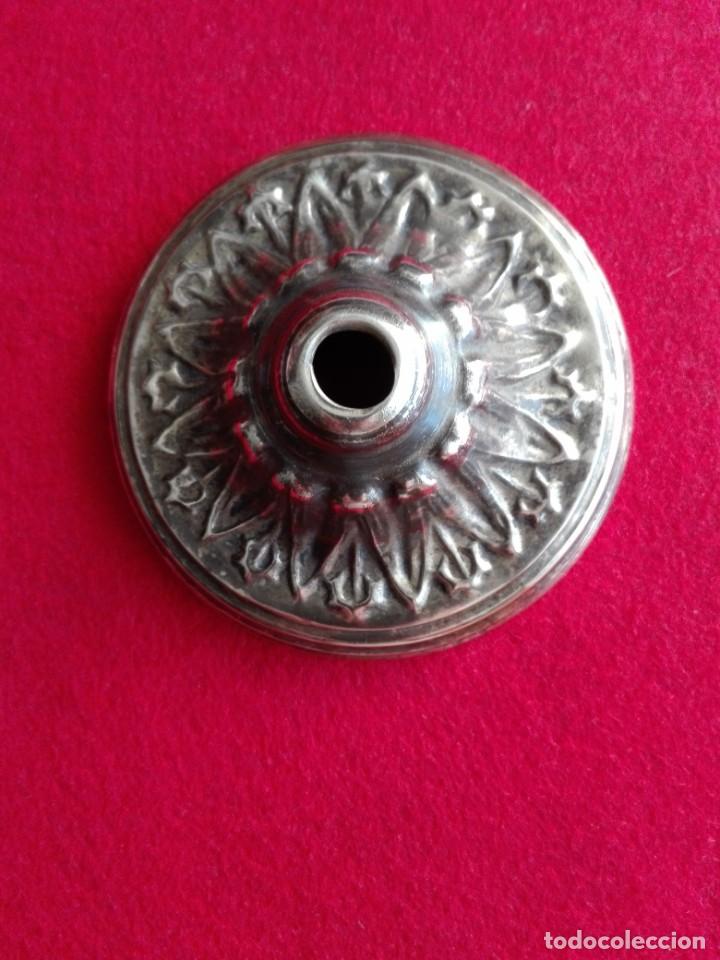 Antig&uuml;edades: Pieza l&aacute;mpara lat&oacute;n dorado - Foto 1