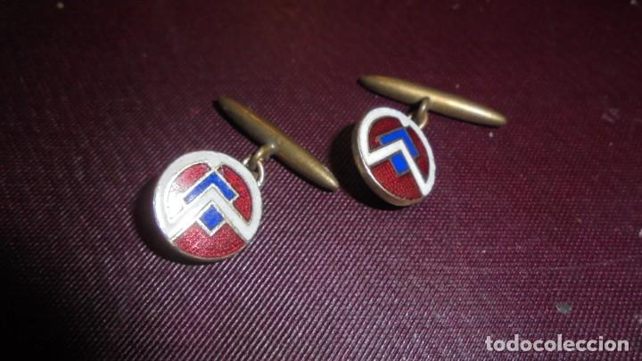 Antig&uuml;edades: ANTIGUOS GEMELOS DE ESMALTES . 1,3 CM. - Foto 1
