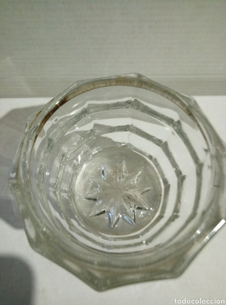 Antig&uuml;edades: Raro vaso tintero de cristal tallado - Foto 2