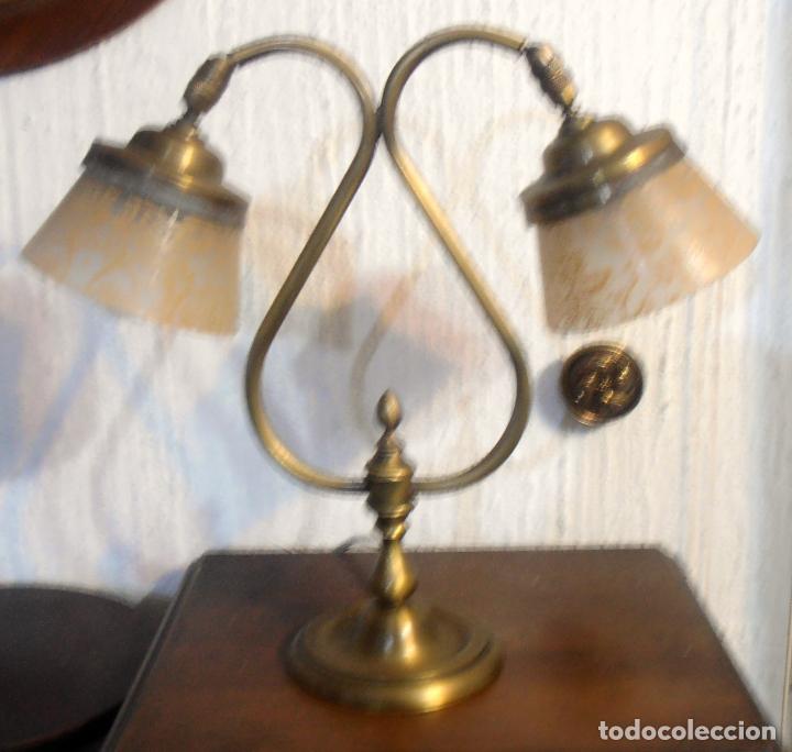 Antig&uuml;edades: LAMPARA CON DOS LUCES, MUY DECORATIVA - Foto 5