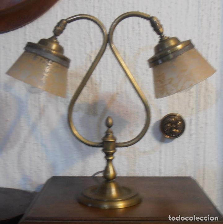 Antig&uuml;edades: LAMPARA CON DOS LUCES, MUY DECORATIVA - Foto 7