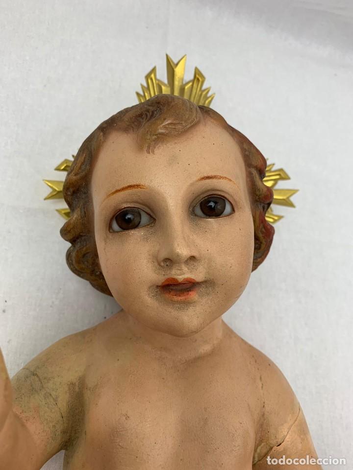 Antig&uuml;edades: NI&Ntilde;O JESUS  PASTA MADERA - Foto 3