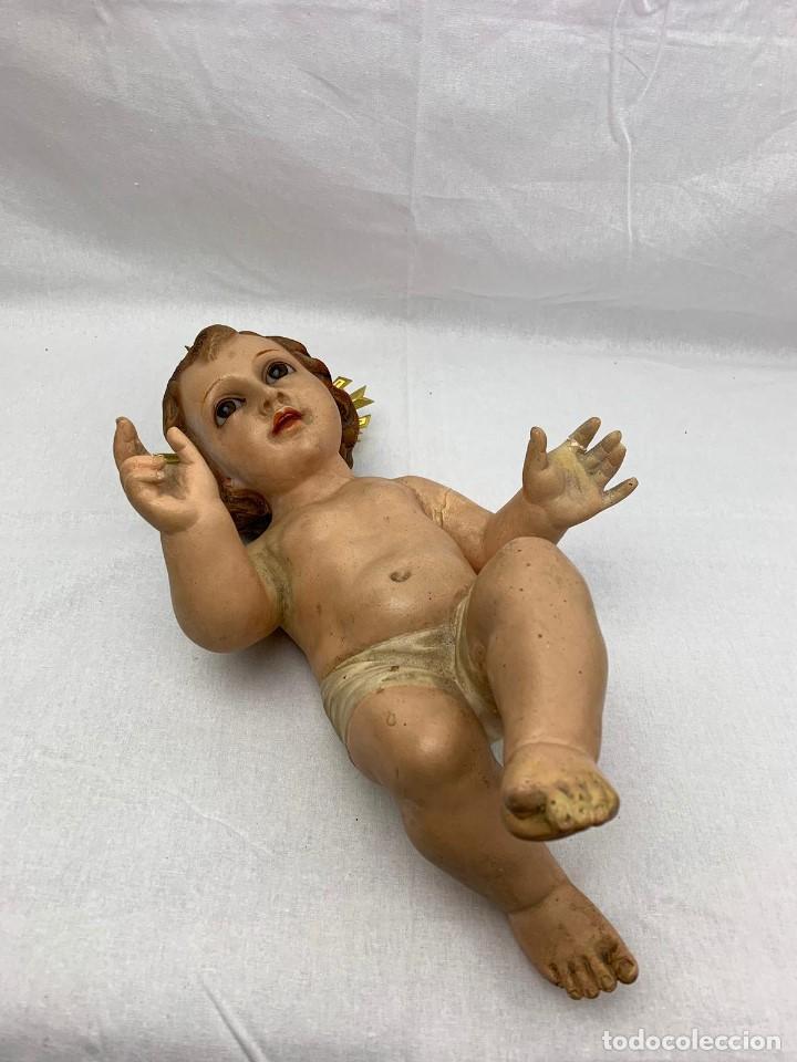 Antig&uuml;edades: NI&Ntilde;O JESUS  PASTA MADERA - Foto 4