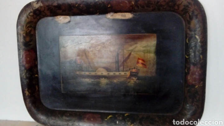 Antig&uuml;edades: Bandeja antigua - Foto 2