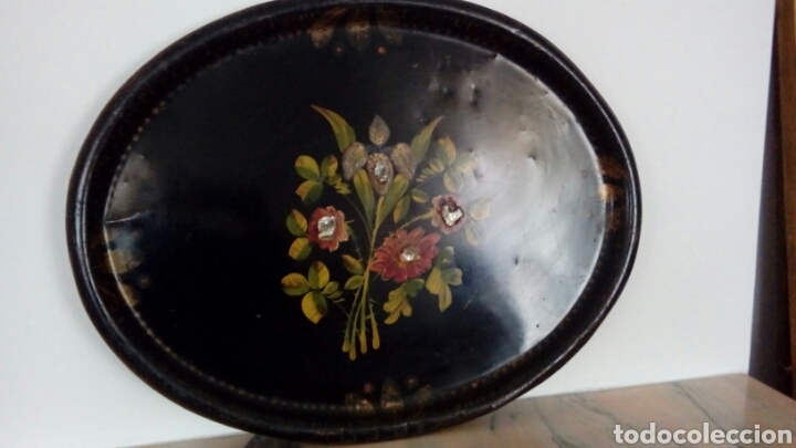 Antig&uuml;edades: Bandeja pintada - Foto 1