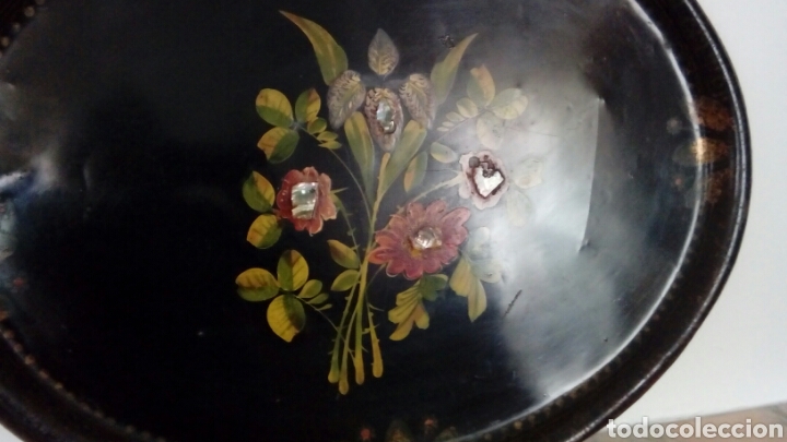 Antig&uuml;edades: Bandeja pintada - Foto 3