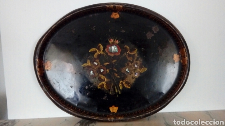 Antig&uuml;edades: Bandeja antigua. - Foto 2