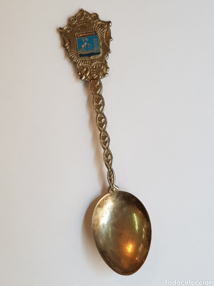 Antig&uuml;edades: ANTIGUA CUCHARILLA DE PLATA SANTANDER - Foto 1