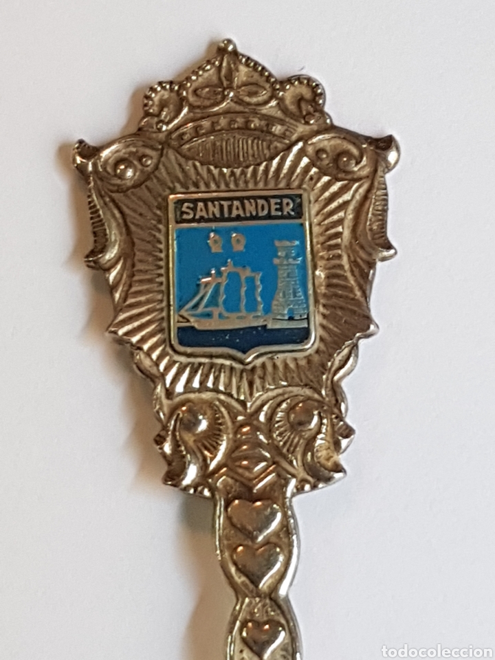 Antig&uuml;edades: ANTIGUA CUCHARILLA DE PLATA SANTANDER - Foto 2