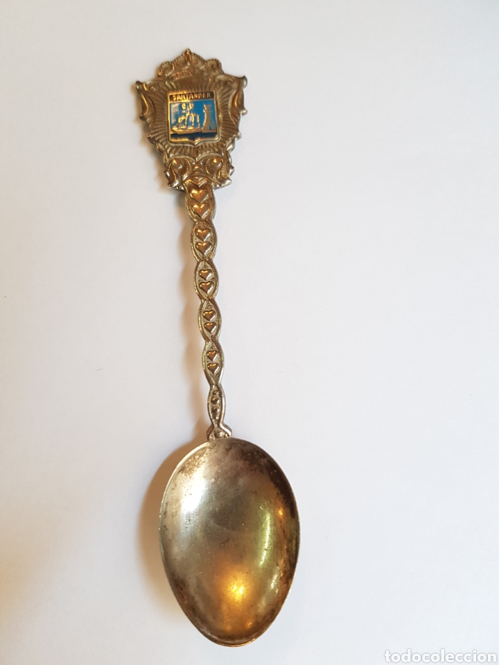 Antig&uuml;edades: ANTIGUA CUCHARILLA DE PLATA SANTANDER - Foto 4