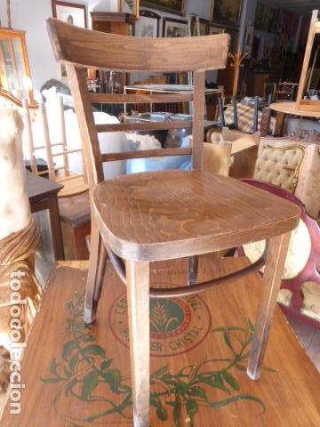 Antig&uuml;edades: SILLA DE MADERA ESTILO TONET - Foto 1