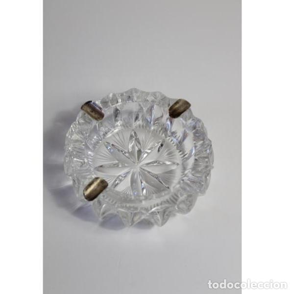 Antig&uuml;edades: Antiguo cenicero de murano y plata - Foto 1