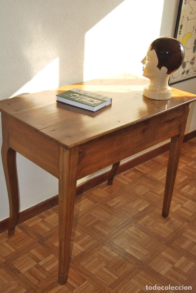 preciosa mesa de madera de pino - con cajón - c - Comprar Mesas