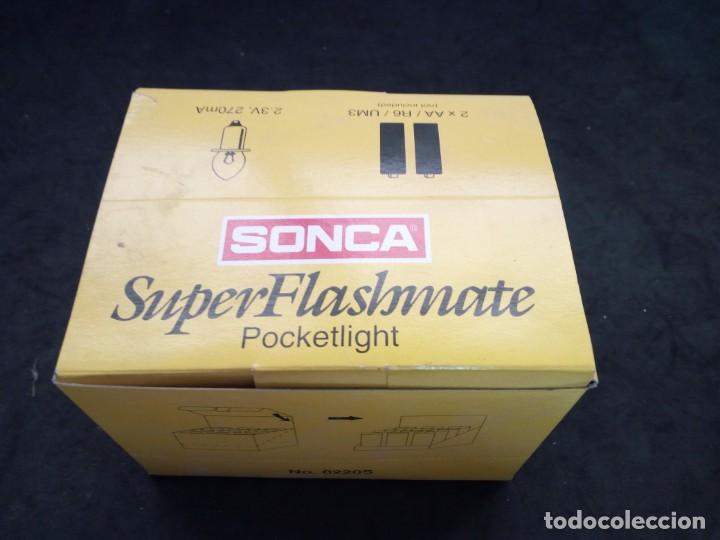Antig&uuml;edades: CAJA DE ANTIGUAS LINTERNAS. SONCA. SUPER FLASHMATE. SIN USAR - Foto 4
