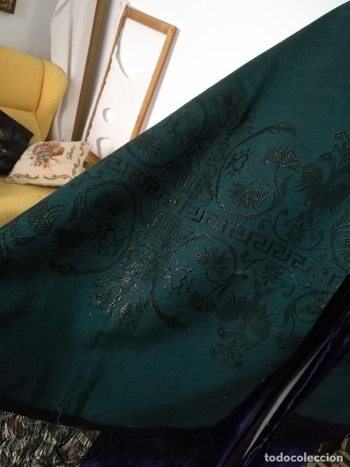 Antigüedades: Estola pañolon manton traje regional brocado fallerra charra baturra fajin virgen esperanza - Foto 10 - 157742762