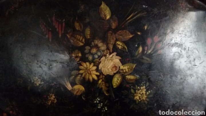 Antig&uuml;edades: Bandeja isabelina pintada. - Foto 5