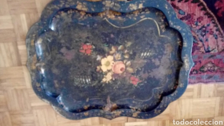 Antig&uuml;edades: Bandeja Isabelina pintada. - Foto 1