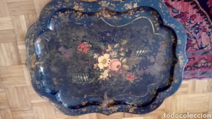 Antig&uuml;edades: Bandeja Isabelina pintada. - Foto 2