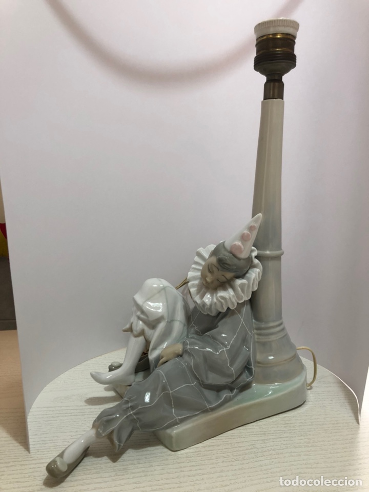 Antig&uuml;edades: REF: 01004580A &ldquo;L&Aacute;MPARA NI&Ntilde;O PIERROT MACIZO&rdquo; LLADR&Oacute; - Foto 2