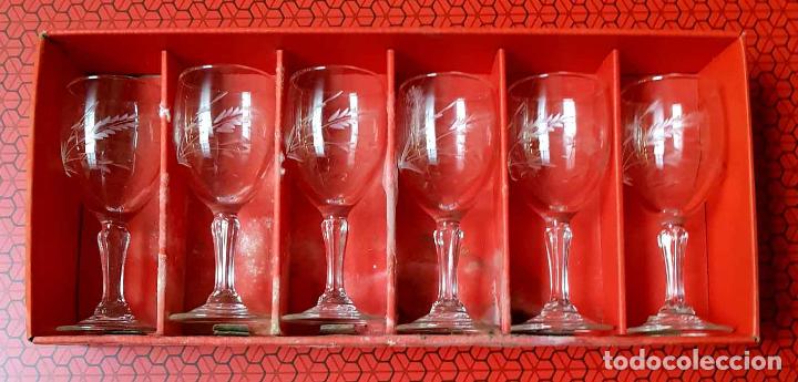 Antigüedades: 6 COPAS CRISTAL D´ARQUES MODELO FLEURY 7 cl, NUEVO