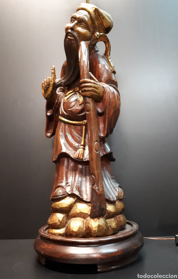Antig&uuml;edades: Gran tama&ntilde;o Lampara china - Foto 5
