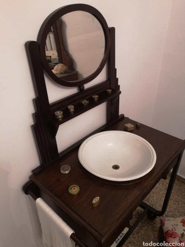 Antig&uuml;edades: Palanganero art dec&oacute; - Foto 2