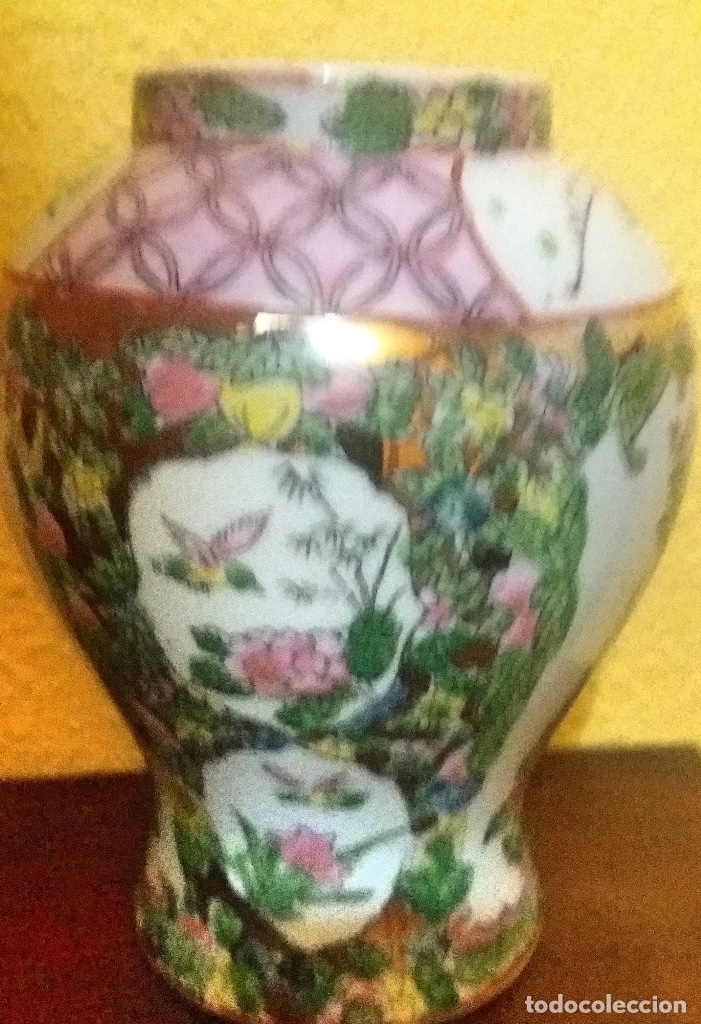 Antig&uuml;edades: Jarr&oacute;n de porcelana decorado. - Foto 1