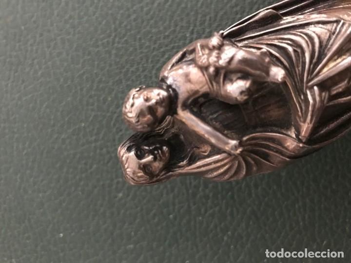 Antig&uuml;edades: virgen cn el ni&ntilde;o en plata - Foto 4