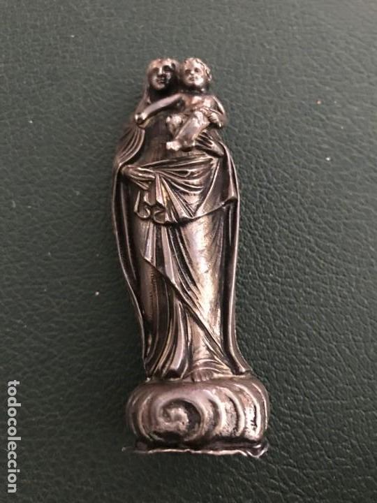 Antig&uuml;edades: virgen cn el ni&ntilde;o en plata - Foto 1