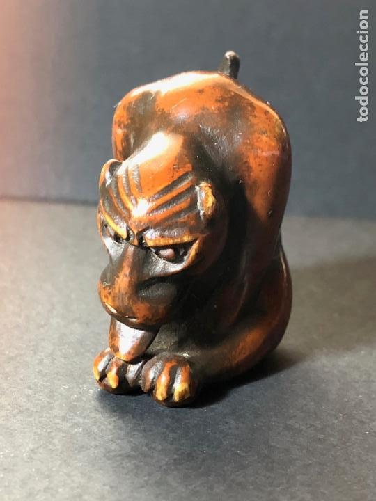 Antig&uuml;edades: Antiguo netsuke del Siglo XIX. Tigre. - Foto 5
