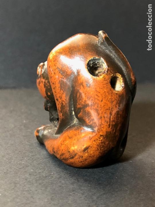 Antig&uuml;edades: Antiguo netsuke del Siglo XIX. Tigre. - Foto 7