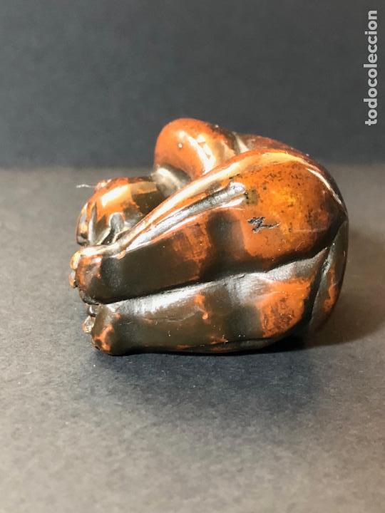 Antig&uuml;edades: Antiguo netsuke del Siglo XIX. Tigre. - Foto 8