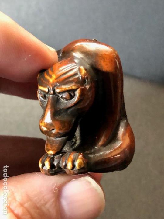 Antig&uuml;edades: Antiguo netsuke del Siglo XIX. Tigre. - Foto 10