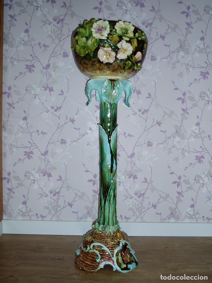 Antig&uuml;edades: May&oacute;lica de E. Sanglan Art-Nouveau - Foto 1