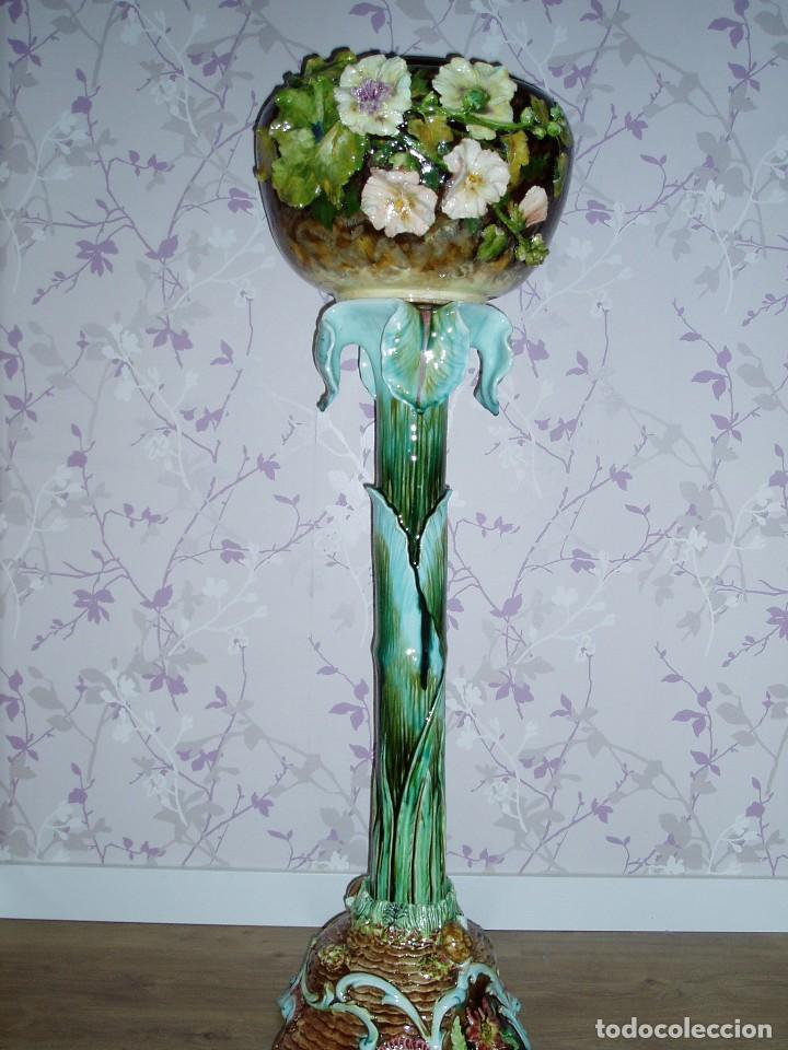 Antig&uuml;edades: May&oacute;lica de E. Sanglan Art-Nouveau - Foto 2