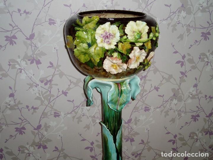Antig&uuml;edades: May&oacute;lica de E. Sanglan Art-Nouveau - Foto 3