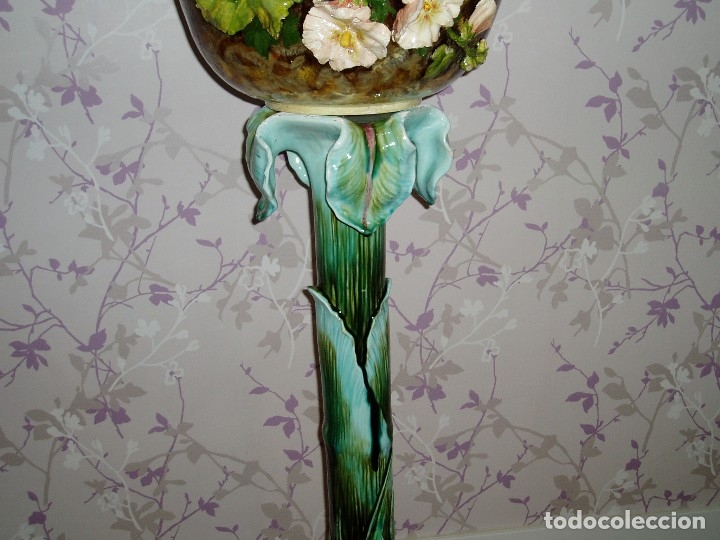 Antig&uuml;edades: May&oacute;lica de E. Sanglan Art-Nouveau - Foto 4