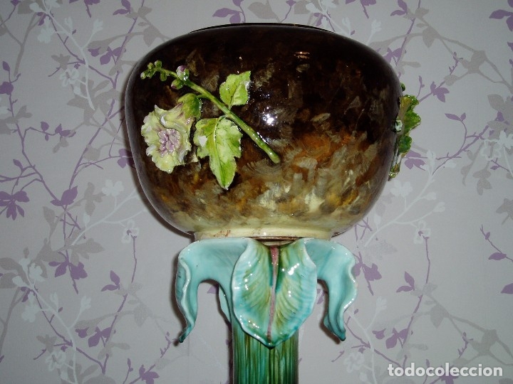 Antig&uuml;edades: May&oacute;lica de E. Sanglan Art-Nouveau - Foto 9