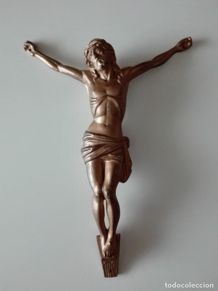 Antig&uuml;edades: CRISTO DE METAL PINTADO - Foto 1