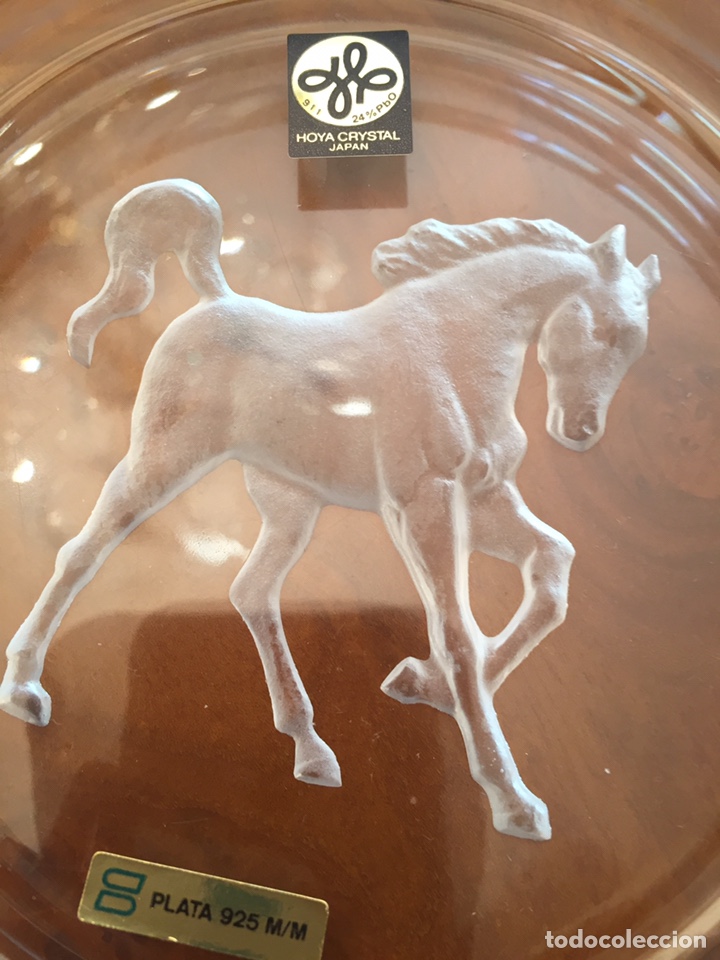 Antig&uuml;edades: CENICERO CRISTAL Y PLATA DE LEY - Foto 2