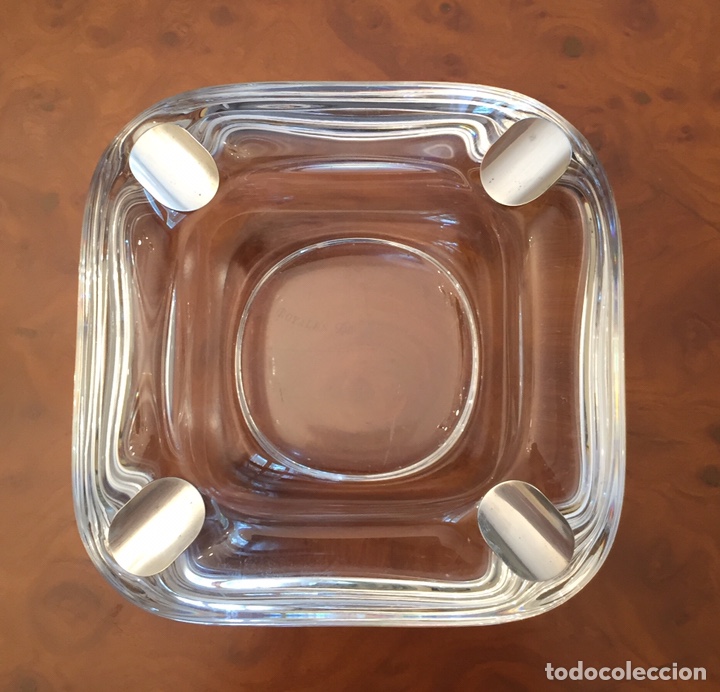Antig&uuml;edades: CENICERO CRISTAL Y PLATA DE LEY - Foto 1