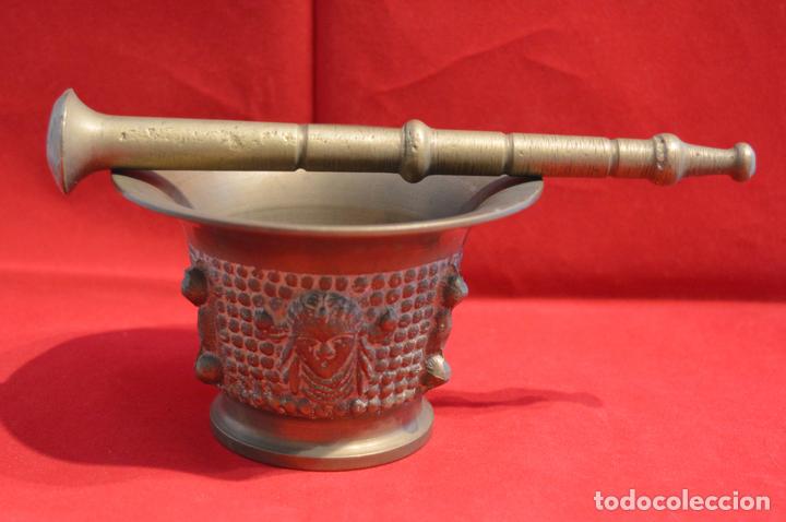 Antig&uuml;edades: ANTIGUO ALMIREZ EN BRONCE COMPLETO - Foto 2