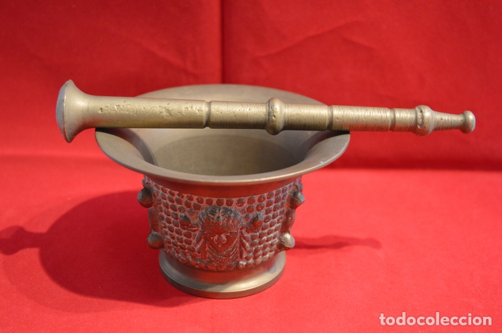 Antig&uuml;edades: ANTIGUO ALMIREZ EN BRONCE COMPLETO - Foto 3