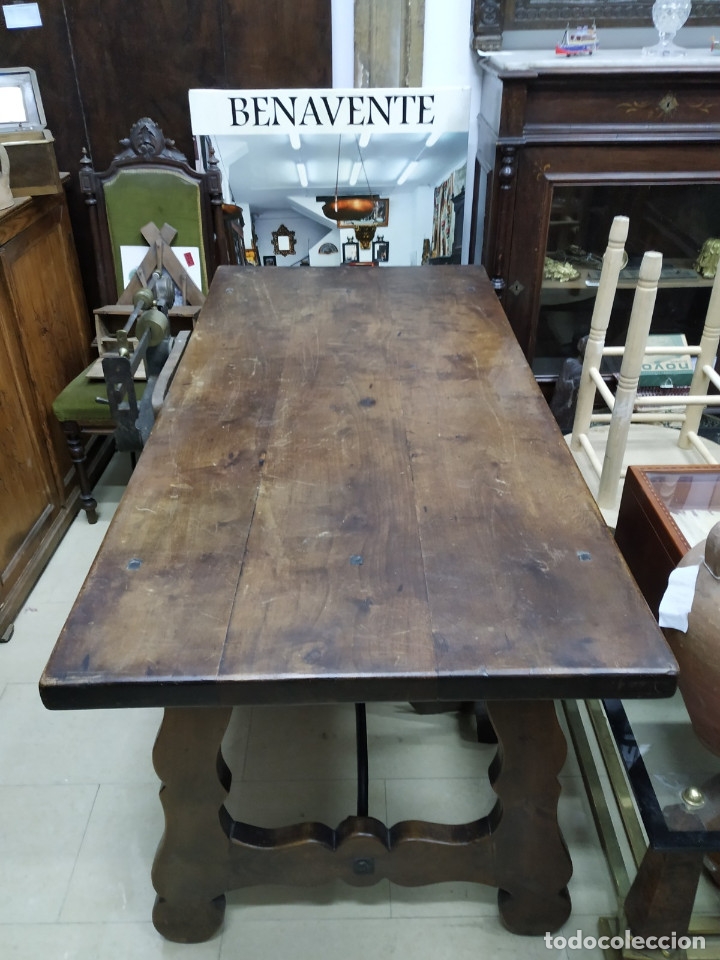 Antig&uuml;edades: MESA DE NOGAL, PPs SXX - Foto 5