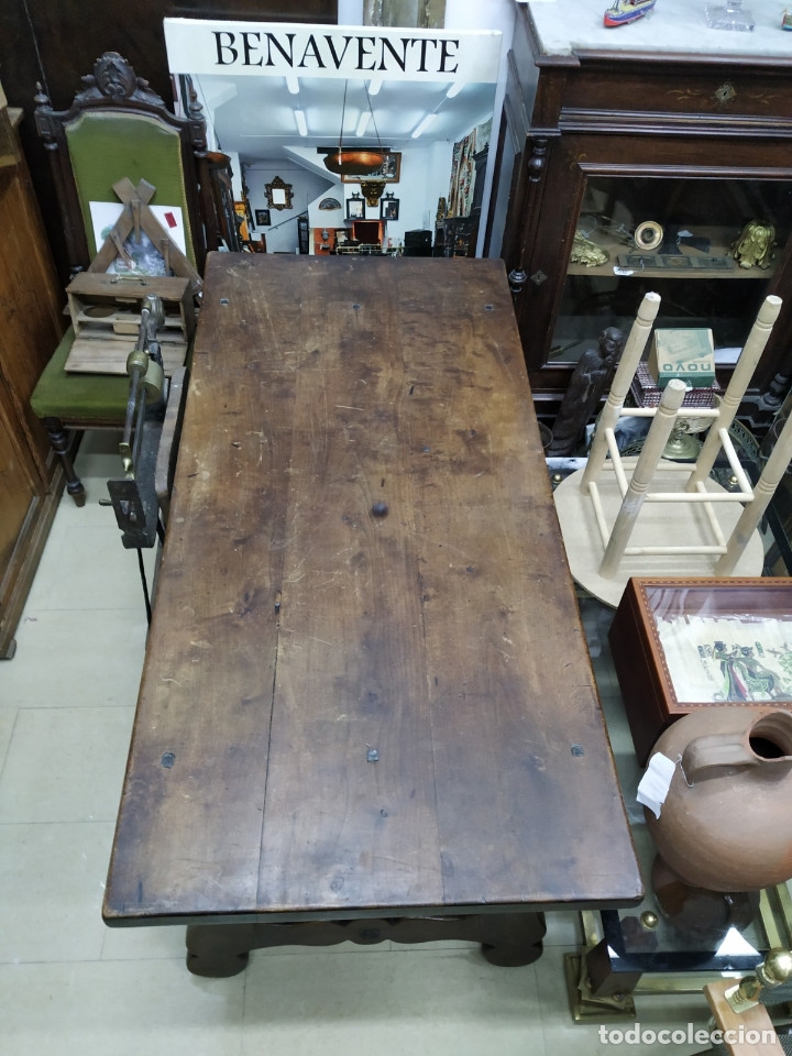 Antig&uuml;edades: MESA DE NOGAL, PPs SXX - Foto 6