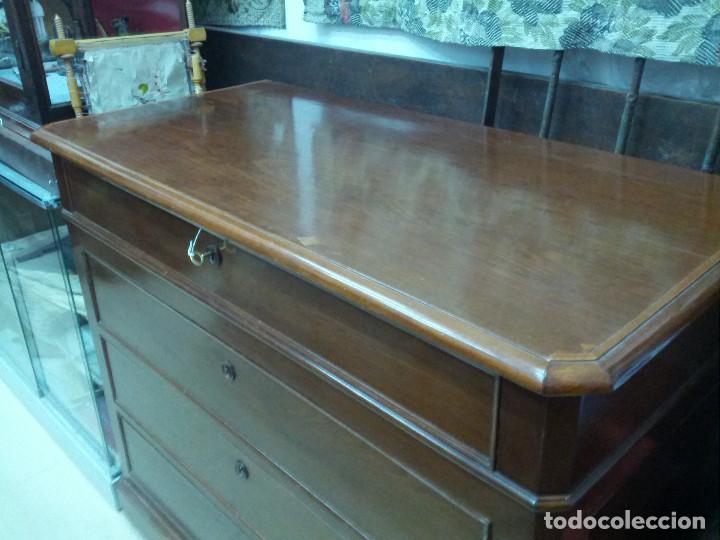 Antig&uuml;edades: COMODA DE CAOBA, S.XIX - Foto 2