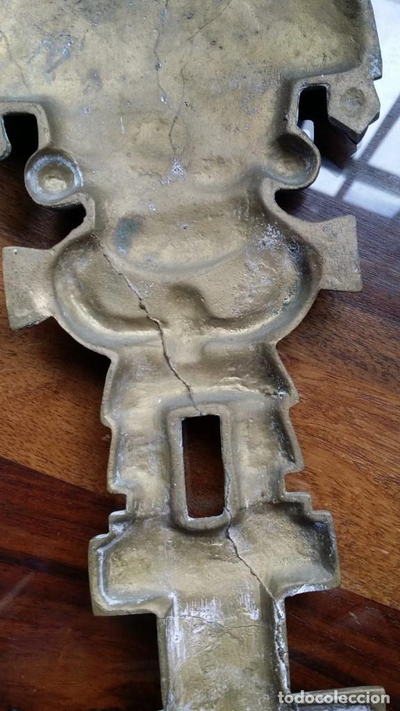 Antig&uuml;edades: figura indio totem peru bronce - Foto 3